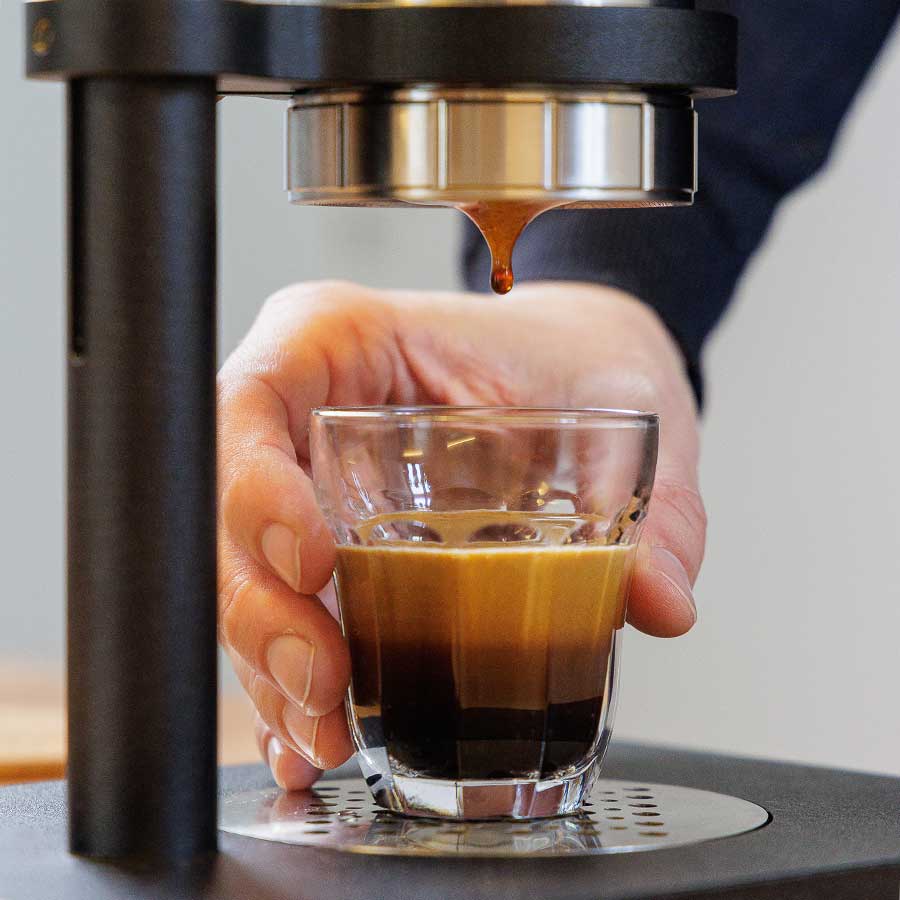 Espresso Maker + Steel Support BROWNISH