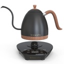 Brewista Artisan 0.6L Gooseneck Variable Kettle - Matte Black - Wood Accents
