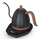 Brewista Artisan 0.6L Gooseneck Variable Kettle - Matte Black - Wood Accents