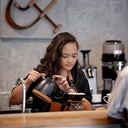 Brewista Artisan 0.6L Gooseneck Variable Kettle - Matte Black - Wood Accents