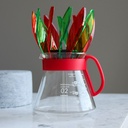 SUIREN Rib 6-Piece Set - Transparent Red