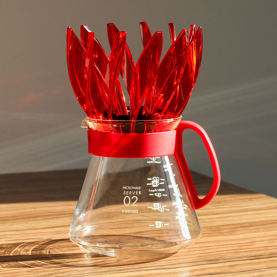 SUIREN Rib 6-Piece Set - Transparent Red