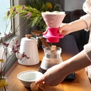 HARIO V60 Switch & Match Ceramic Dripper 02 - Matte Pink