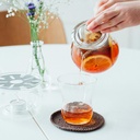 Heatproof Glass Leaf Teapot 700ml