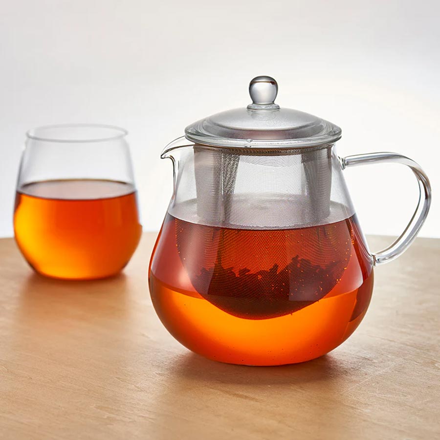 Heatproof Glass Leaf Teapot 700ml