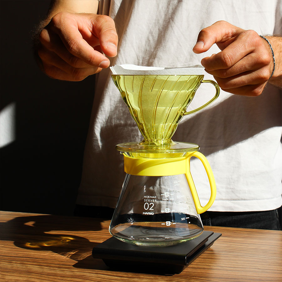 V60 Coffee Dripper 02 - Sunflower Yellow