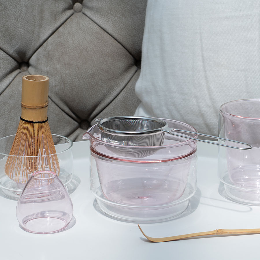 Double-walled Matcha Bowl 300ml - Pink