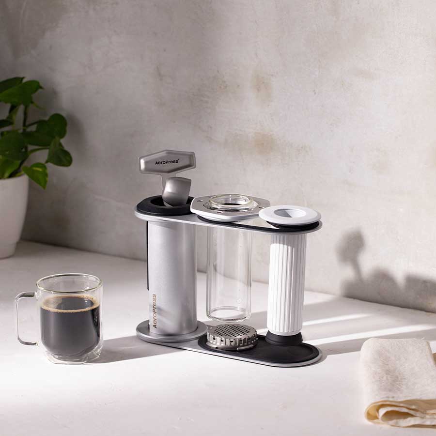 AeroPress Premium Coffee Press - White
