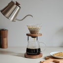 Coffee Server Walnut 600ml - Clear