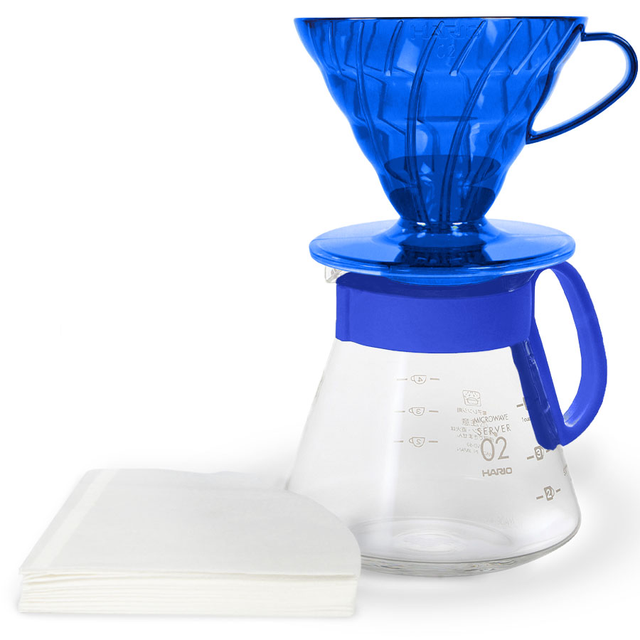 V60 Dripper & Server Set 02 - Ocean Blue