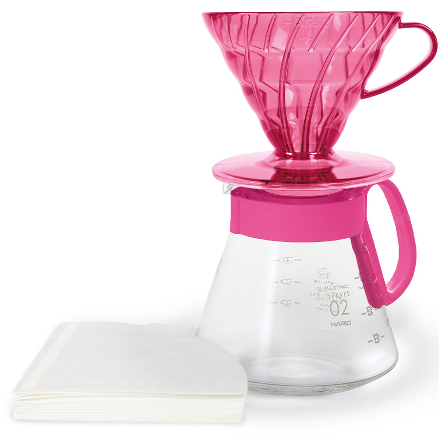 V60 Dripper & Server Set 02 - Flamingo Pink