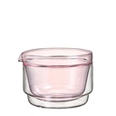 [MACB-1-PR] Double-walled Matcha Bowl 300ml - Pink